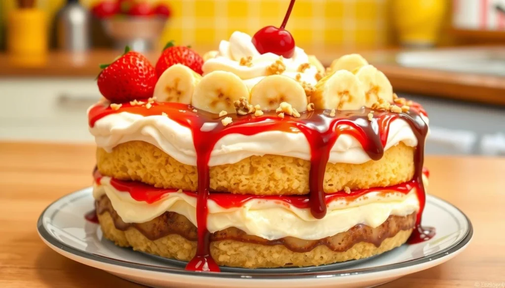 banana split cake