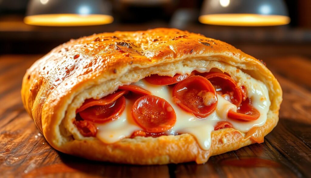 Cheesy Pepperoni Stromboli