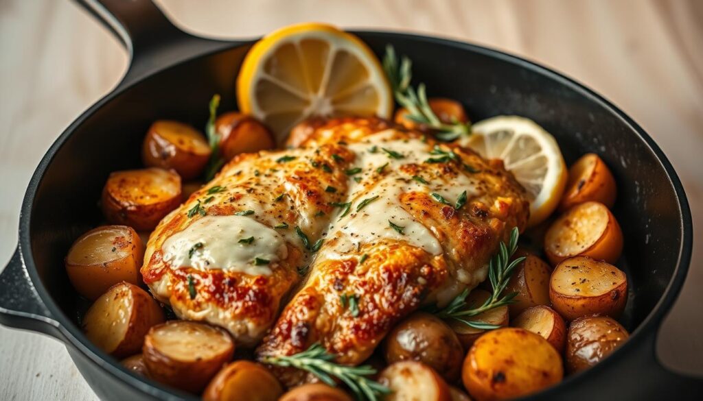 Garlic Parmesan Chicken and Potatoes