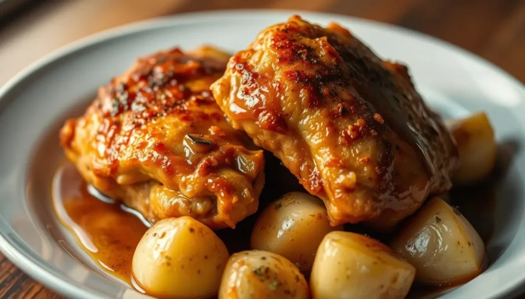 chicken and potatoes