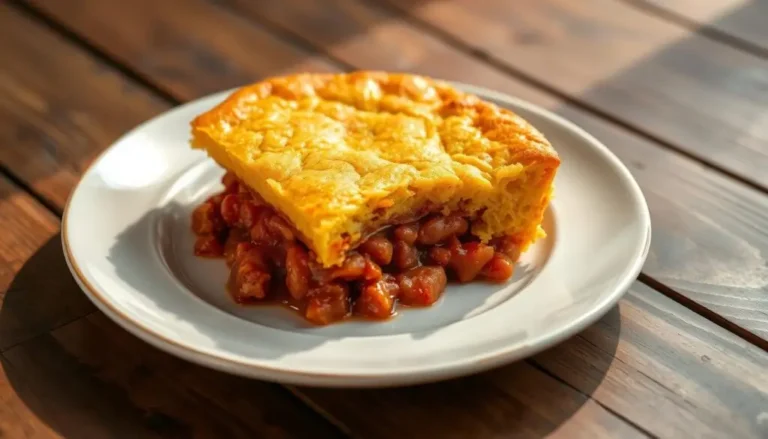 Cornbread Topped Chili Pie Recipe