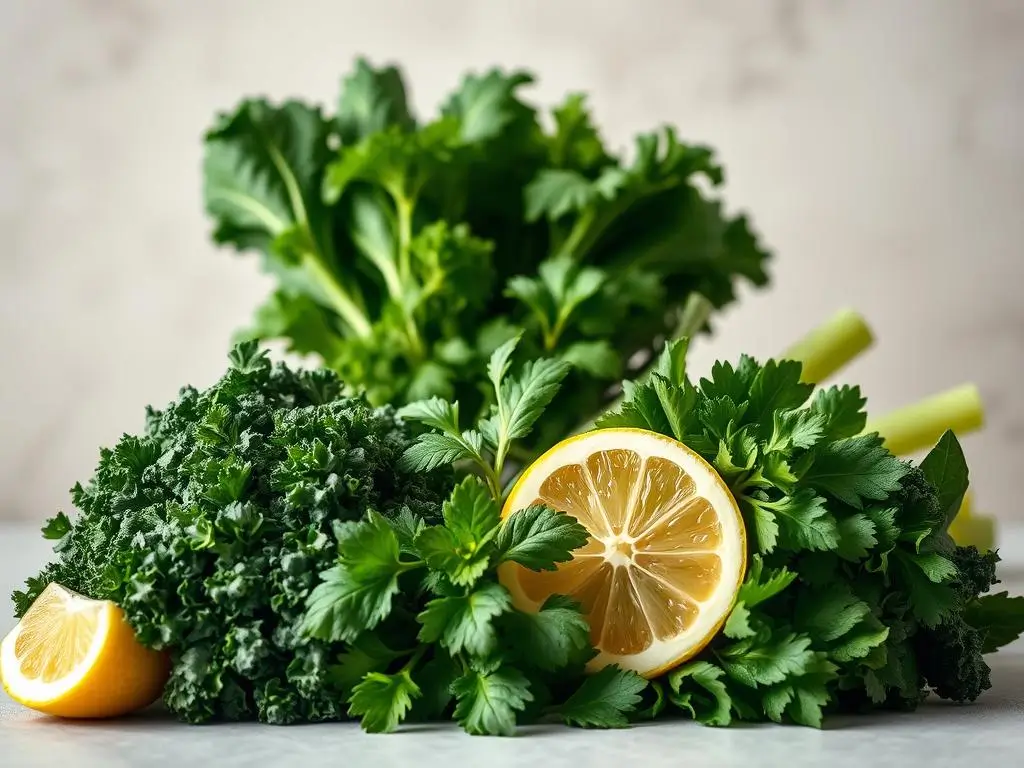 essential greens for detox juice